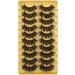 Goddenus 8D 20mm C Curl Mink Lashes - 10 Pairs of Wispy, Fluffy and Natural Looking Reusable Fake Eyelashes - Buy Online on GoSupps.com