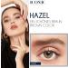 Iconic Hazel Colored Contact Lenses - Strongly Covering Monthly Lenses for Natural Dark Brown Eyes - 1 Pair - Buy Online on GoSupps.com