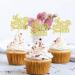 Ercadio 24 Pcs Hot Air Balloon Cupcake Toppers Gold Glitter Balloon Oh the Places You'll Go Cupcake Picks Balloon Cupcake for Hot Air Balloon Theme Birthday Baby Shower Party Decoration Gold Oh Gold - Buy Online on GoSupps.com