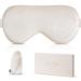 BOKOR Adjustable Silk Sleep Eye Mask - FSA/HSA Approved Sleep Mask for Women and Men Luxury Mulberry Silk Eye Cover Light-Blocking Improve Sleep Quality Gift Ready with Travel Bag - Champagne Champagne Adjustable