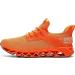 TSIODFO Kids Running Tennis Shoes - Sporty Athletic Sneakers for Boys and Girls, Size 4 Big Kid, Orange - Buy Online on GoSupps.com