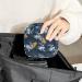 Anna Cowper Dark Blue Flower Birds Sanitary Napkin Storage Bag - Portable Period Pouch for Women & Girls - Multi-colored - 1Pcs - Buy Online on GoSupps.com