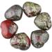 Nupuyai Dragon Bloodstone Heart Palm Worry Stone - Chakra Reiki Healing Crystal for Home Decor - 45mm Multicolor Love Stone - Buy Online on GoSupps.com