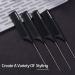 Goodofferplace 4PCS Hair Rat Tail Combs Set - Fine Tooth Metal Hair Pick for Women & Girls - Ideal for Curly Braiding & Styling - Detangling Comb (Black) - Buy Online on GoSupps.com