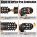 Titanker 8mm Combination Bike Chain Lock - Anti-Theft Security for Bike, Motorcycle, Door, Gate - Resettable 3 Feet Bicycle Lock with Thick Chain - Buy Online on GoSupps.com