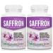 Saffron Extract 88.5mg 2 Pack 60 Capsules per Bottle 100% Pure Saffron Extract All-Natural Mood Enhancer Feel Great and Lose Weight Promote Eye Health