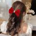 Red Hair Bow Hair Clip Velvet Hair Bows for Women Big Bowknot Hairpin Vintage French Large Hair Barrettes Hair Accessories for Women Girls Headdress Gifts - Buy Online on GoSupps.com