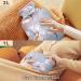 Naanle White Flowers Heat Bottle - 1L Transparent Hot Water Bottle for Pain Relief & Cold Therapy | Perfect Bed & Hand Warmers - Buy Online on GoSupps.com