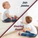 50 Pack Outlet Plug Baby Safety Covers - Child Proof Socket Caps for Electrical Safety - White - Buy Online on GoSupps.com