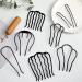 Tigeen 24 Pieces Hair Side Combs U Shaped Teeth Hair Pins Black - Hair Accessories for Women and Girls - Buy Online on GoSupps.com