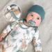 Iopykkoa Pacifier Chain - 4 Pack Cotton Clips for Boys & Girls - Colorful Triangle Design in Green Pink Blue Purple - Ideal for Bibs | International Shipping - Buy Online on GoSupps.com