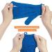 Lake Blue Exfoliating Bath Gloves - 2 Pack Rubbing Towel for Back Decontamination - Buy Online on GoSupps.com