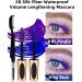 Blue Purple Waterproof Mascara for Eyelashes 5D Silk Fiber Liquid Lash Extensions Colored Mascara with Folding Eyelash Comb Brush Volumizing and Thick Smudge-proof Long Lasting Party Stage Use Blue+purple - Buy Online on GoSupps.com