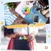 2-Piece Petal Shaped Weekly Pill Organizer - Large Compartments for Fish Oils, Supplements, Medication - Multicolor & Black - Buy Online on GoSupps.com