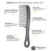 Chicago Comb Model 8 Carbon Fiber - Made in USA - Anti-Static Detangling & Shower Comb - 8.5 Long - Adds Lift & Volume - Buy Online on GoSupps.com