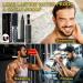 Black Beard Pencil Filler for Men - Waterproof & Long Lasting 4-Tip Beard Pen for Natural Makeup - Includes Beard Brush - Ideal for Moustache & Eyebrows - Buy Online on GoSupps.com