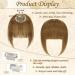 Sofeiyan 100% Remy Real Hair Bangs Clip-In - Natural Light Golden Brown Fringe Extensions for Women - Buy Online on GoSupps.com