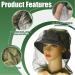 Mesh Head Nets 2 Pcs Mosquito Head Net Face Mesh Cover for Outdoor Activities Hiking Fishing Hunting Camping Backpacking (Green) - Buy Online on GoSupps.com