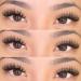 PHKERATA Cat Eye Lashes 15MM - 7 Pairs of Natural Fluffy Wispy Faux Mink Strip Eyelashes with 5ML Glue - Buy Online on GoSupps.com