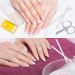 10 White Nail Whitening Pencils with Cuticle Pusher Cap - DIY Manicure Supplies - Buy Online on GoSupps.com