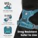 Pawaii Dog Harness for Large Dogs - Reflective Adjustable Breathable Anti-Training Tableware | Teal Green (Chest 68cm-81cm) - Buy Online on GoSupps.com