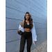 QINSEN Ribbed Seamless Crop Tank & High Waist Yoga Leggings Set - Large Black - Buy Online on GoSupps.com