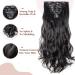 Buy Tess Clip-In Hair Extensions | Real Hair 60cm Black - 18 Clips 140g - Affordable Quality - Buy Online on GoSupps.com