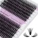 Individual Lashes 240PCS Cluster Lashes Extension D Curl 0.07mm 40D/50D Mixed 16-20mm Lash Clusters Wide Stem Individual Eyelashes Clusters DIY Eyelashes Extensions(40D+50D-0.07-D-MIX16-20) RR-16-20mm Clusters-40D+50D-0.07-D