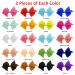 Hair Loops for Little Girls - 40 Piece Set of 8.9 cm Colorful Hair Accessories for Babies & Children with Crocodile Clips | Perfect for Decoration - Buy Online on GoSupps.com