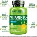 Naturelo Vitamin D 2500 IU - Plant-Based Supplement - 180 Capsules - Buy Online on GoSupps.com