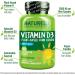 NATURELO Vitamin D - Plant Based from Lichen - 180 Mini Capsules Vegan B12 1000 mcg Methylcobalamin - 90 Capsules - Buy Online on GoSupps.com