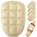 Heel Cushions for Heel Pain Relief Heel Cups Heel Pads for Shoes Heel Inserts for Women High Heel Comfort Pads Plantar Fasciitis Heel Inserts for Men and Women (2 Pairs) Beige