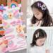28-Piece Glitter Hair Clips Set for Girls - Cute Cartoon Hair Accessories & Flower Designs - Buy Online on GoSupps.com