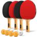 PRO-SPIN Ping Pong Paddle Set - High-Performance Rackets, 3-Star Balls, Compact Case | Indoor & Outdoor 4-Player Kit - Buy Online on GoSupps.com