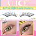 ALICE Natural Lash Clusters - DIY Eyelash Extensions | Wispy 3D Cat Eye C Curl Individual Lashes - Buy Online on GoSupps.com