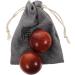 Frcolor 1 set handball Small wooden balls Massage balls made of wood wooden balls Massage practice training ball handballs made of wood hand-rolling balls massage devices.