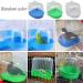 Kathson Bird Bathtub for Cage - Parrot Hanging Bath Tube Shower Box Bowl Accessory for Pet Birds - Ideal for Lovebirds, Canary, Budgies - Clear (Random Color) - Buy Online on GoSupps.com