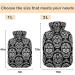 Naanle Sugar Skull Floral 2L Hot Water Bottle - Heat & Cold Therapy for Pain Relief | Large Transparent Bottle for Bed Hands & Feet - Buy Online on GoSupps.com