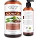 Jojoba Oil - 16 oz (With Pump) | 100% Pure and Natural | Golden, Unrefined, Cold Pressed, Hexane Free | Moisturizing Face, Hair, Body, Skin Care, Stretch Marks, Cuticles Jojoba Oil 16 oz