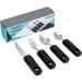 Adaptive Utensils 4-Piece Kitchen Set for Hand Tremors, Arthritis, Parkinson's and Elderly | Non-Weighted, Non-Slip Handles | Stainless Steel Knife, Fork, Spoons (Black) - Buy Online on GoSupps.com