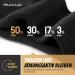 Ruixue Merino Hiking Socks for Men Women & Children - 3 Pair Pack - Black Trekking & Sports Socks for Outdoor Activities - Buy Online on GoSupps.com