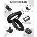 PETTOM Adjustable Nylon Dog Collar - Breathable Reflective Collar for Large Dogs (Black) - Buy Online on GoSupps.com