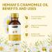 Hemani Chamomile Oil (Matricaria chamomilla) 30ml - Soothing Aromatherapy Essential Oil for Relaxation Calming Ambiance Uplifting Experience Meditation Yoga Sensual Massage & Romantic Fragrance. - Buy Online on GoSupps.com