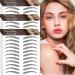 Aresvns 4D Black Eyebrow Tattoos 99 Pairs! Newly Improved Realistic Fake Eyebrows Long-Lasting and Waterproof  Hair-Like Eyebrow Transfer Sticker Tattoo Eyebrow in Arch Style Christmas Gift Black 09
