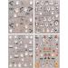 JMEOWIO 3D Embossed Halloween Nail Art Stickers Decals Self-Adhesive 5D Cute Ghost Red Heart Nail Supplies Nail Art Design Decoration Accessories 4 Sheets - Buy Online on GoSupps.com
