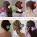 8PCS Large Flower Hair Claw Clips for Women Girls - Non Slip Strong Hold - Matte Finish - Ideal for Thick & Thin Hair - 8 Colors Multicolor Green Pink Ros - Buy Online on GoSupps.com