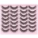 8D Faux Mink Fluffy Eyelashes - 14 Pairs Natural Look False Short Fake Lashes | F6 (11-17mm) - Buy Online on GoSupps.com