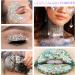 2-Piece Body Glitter Gel Set - Mermaid Sequin Sparkling Chunky Glitter for Face Hair & Lips | Festival Makeup & Masquerade Birthday - Includes 2 Silver Gels & 2 Brushes - Buy Online on GoSupps.com