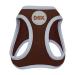 DDOXX Reflecting Airmesh Step -in Dog harness - adjustable breast puppy dishes for all sizes - M (brown) Breast size: 38-43 cm brown