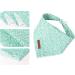 Unique Style Paws Summer Dog Triangle Neck Scarf - Green Floral for Small Medium & Large Dogs and Cats - High-Quality Durable Fabric - Buy Online on GoSupps.com